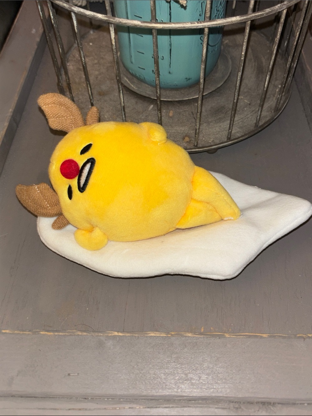 Sanrio Gudetama lazy egg plush on a cloud like new